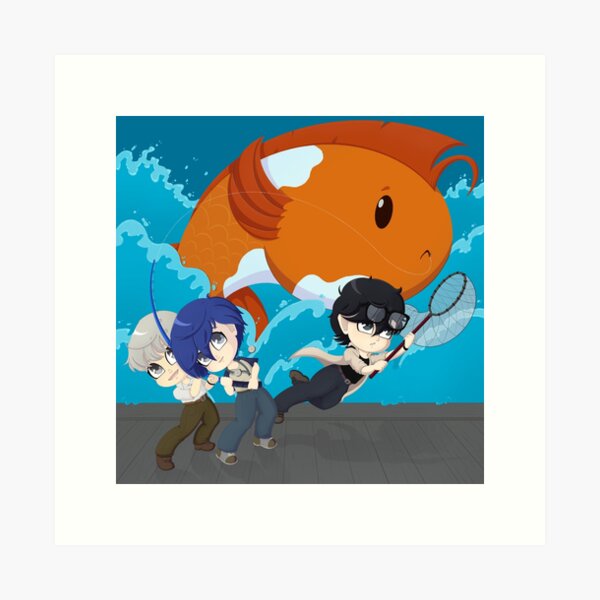 Fools Caught a Fish Art Print