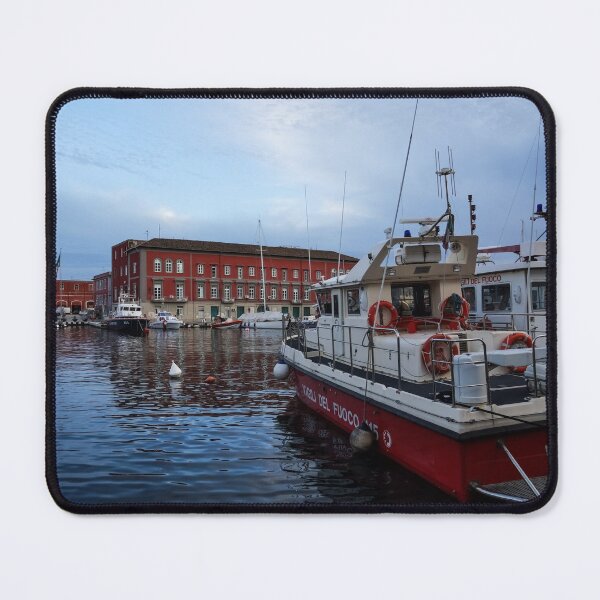 Item preview, Red Naples Harbor - Vigili del Fuoco designed and sold by Georgia Mizuleva.