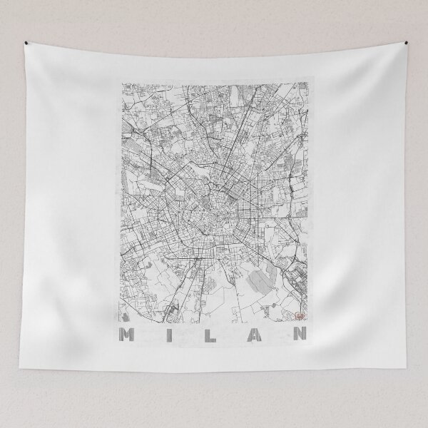 Item preview, Milan Map Line designed and sold by HubertRoguski.