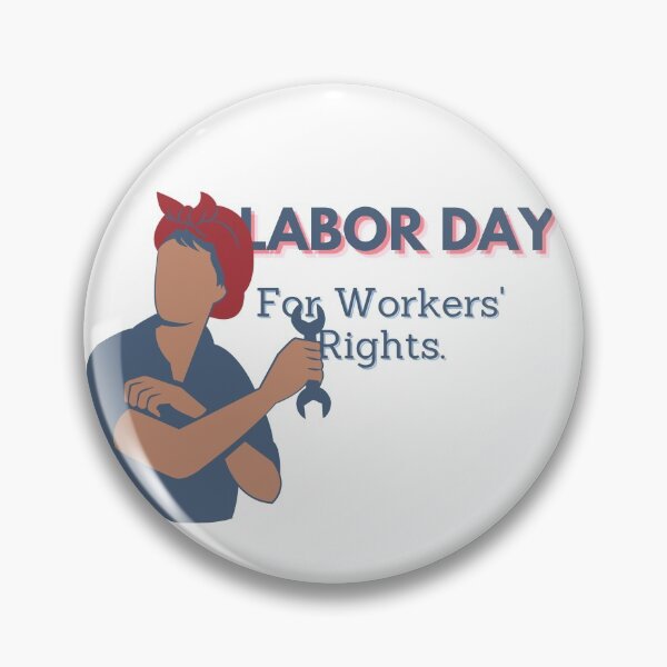 Item preview, Labor Day | For Workers' Rights (white background) designed and sold by StickerPolitics.