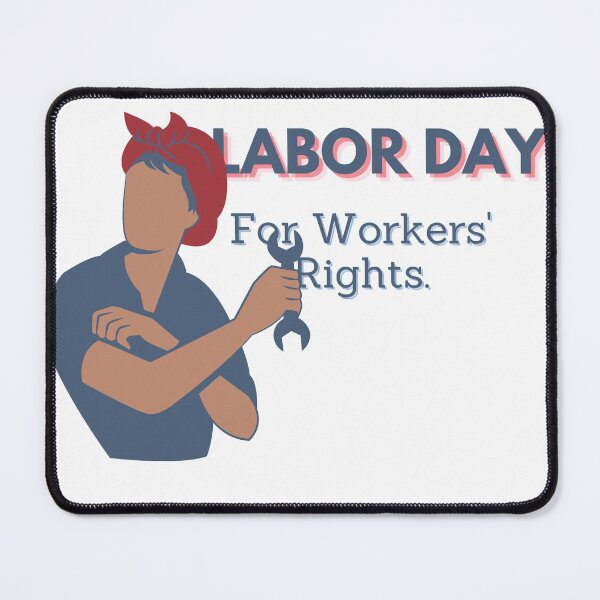 Item preview, Labor Day | For Workers' Rights (white background) designed and sold by StickerPolitics.