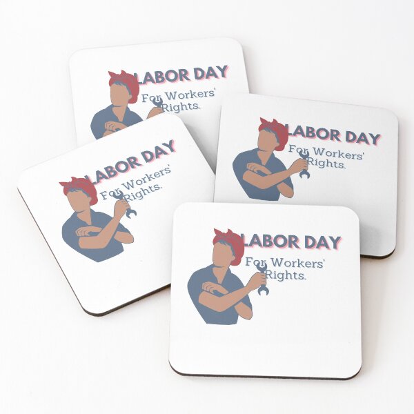 Item preview, Labor Day | For Workers' Rights (white background) designed and sold by StickerPolitics.