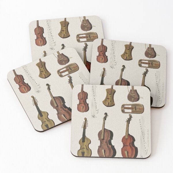 Item preview, Vintage Stringed Instruments Poster from an 1818 Encyclopedia  designed and sold by erinbookdragon.