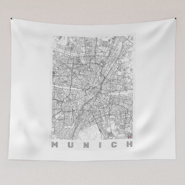 Item preview, Munich Map Line designed and sold by HubertRoguski.