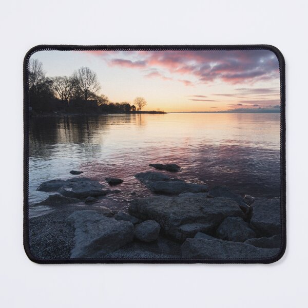 Item preview, Pink and Gray Placidity - Morning Zen on the Lake designed and sold by Georgia Mizuleva.