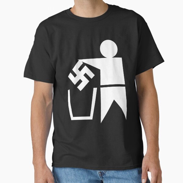 Vista previa del artículo con la obra «Logotipo de contenedor anti-nazi», diseñado y vendido por Good-Looking Corpse.