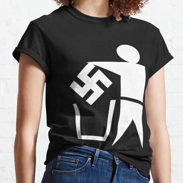 Vista previa del artículo con la obra «Logotipo de contenedor anti-nazi», diseñado y vendido por Good-Looking Corpse.