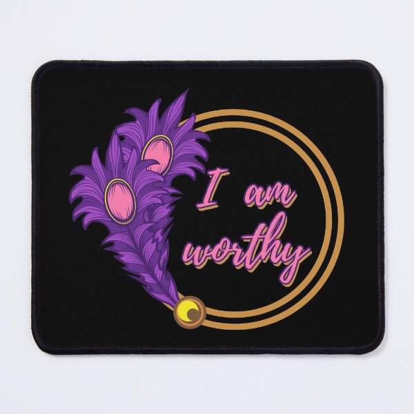 Item preview, Peacock Feathers I am Worthy Women Empowerment Self Love designed and sold by DeesDeesigns.
