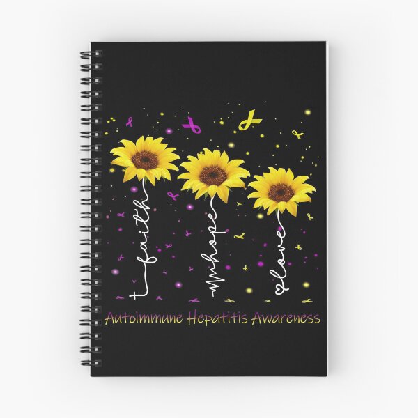 Item preview, Sunflower Faith Hope Love Autoimmune Hepatitis Awareness designed and sold by largellie.