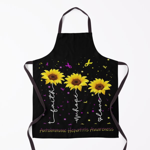 Item preview, Sunflower Faith Hope Love Autoimmune Hepatitis Awareness designed and sold by largellie.