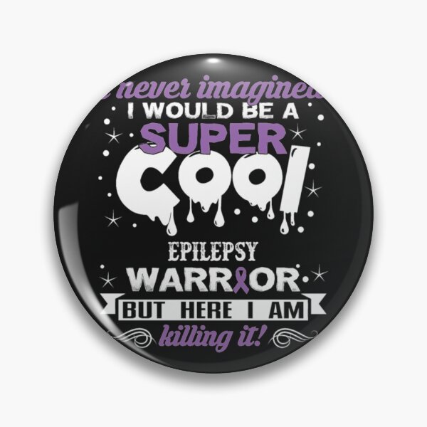 Item preview, Super Cool Epilepsy Awareness Warrior designed and sold by Clavitaps.