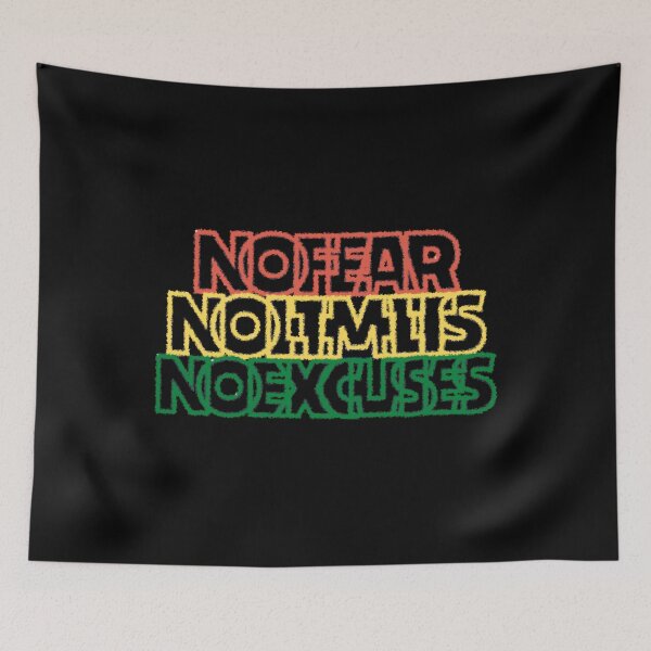 Item preview, NO FEAR NO LIMITS NO EXCUSES (CUBE MODE) // Empowering Design designed and sold by ONLY-E-DE.