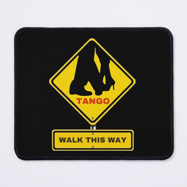 Item preview, Argentine Tango Dancers Walk This Way Sign designed and sold by infinitetango.