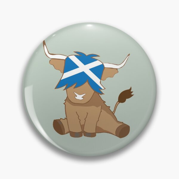 Item preview, Cute scottish highland cow flag of scotland  designed and sold by Ayelandco.