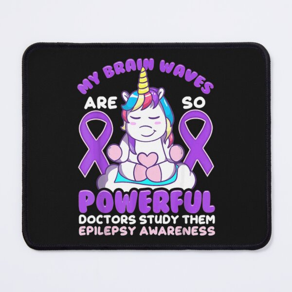 Item preview, Epilepsy Awareness Cute Unicorn Purple designed and sold by Clavitaps.
