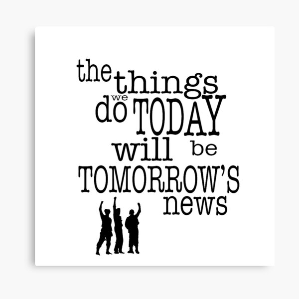 Tomorrow S News Canvas Print For Sale By Elfsongs Redbubble