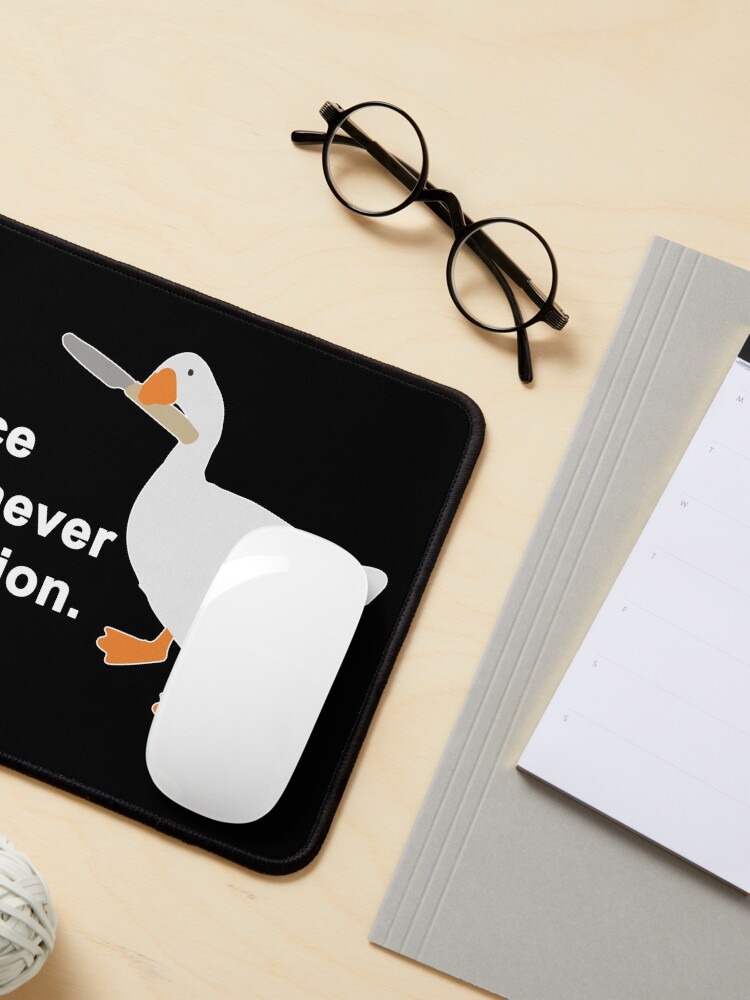 Alternate view of Peace Was Never An Option Goose Game Mouse Pad
