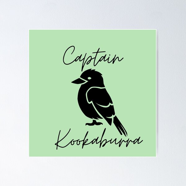 Item preview, The Laughing Captain Kookaburra-kookaburra bird lover designed and sold by Red-ElYoubi.