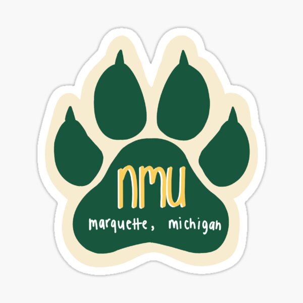 Item preview, nmu wildcats pawprint designed and sold by anarose127.