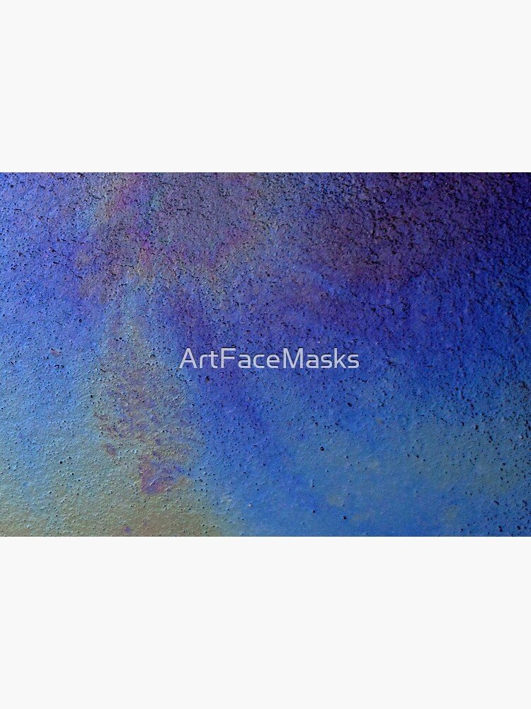 Night Sky Metallic Oil Swirl Deep Purple Blue by ArtFaceMasks