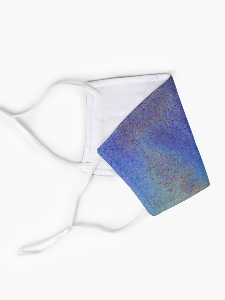 Alternate view of Night Sky Metallic Oil Swirl Deep Purple Blue Mask