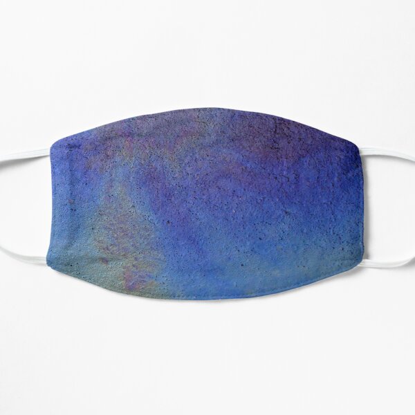Night Sky Metallic Oil Swirl Deep Purple Blue Flat Mask