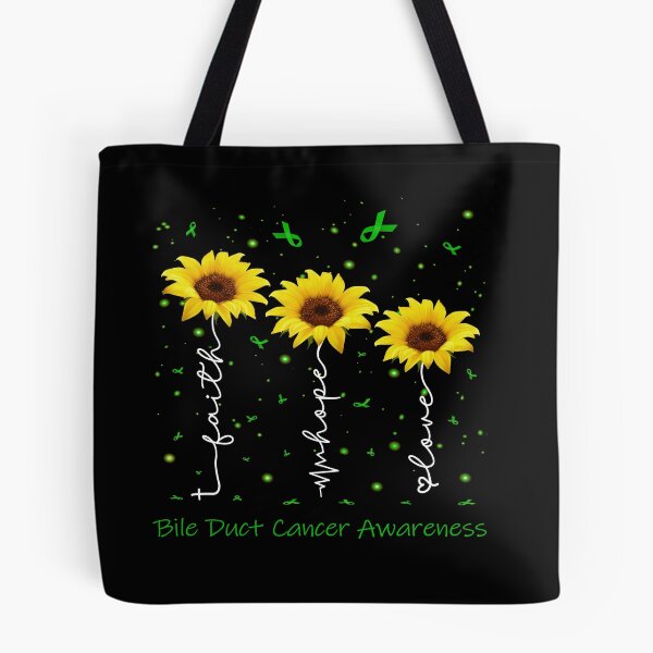 Item preview, Sunflower Faith Hope Love Bile Duct Cancer Awareness designed and sold by largellie.