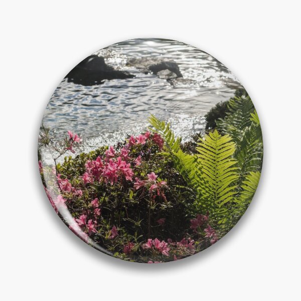 Item preview, Silver River, Wild Rhododendrons and Bright Green Ferns designed and sold by Georgia Mizuleva.
