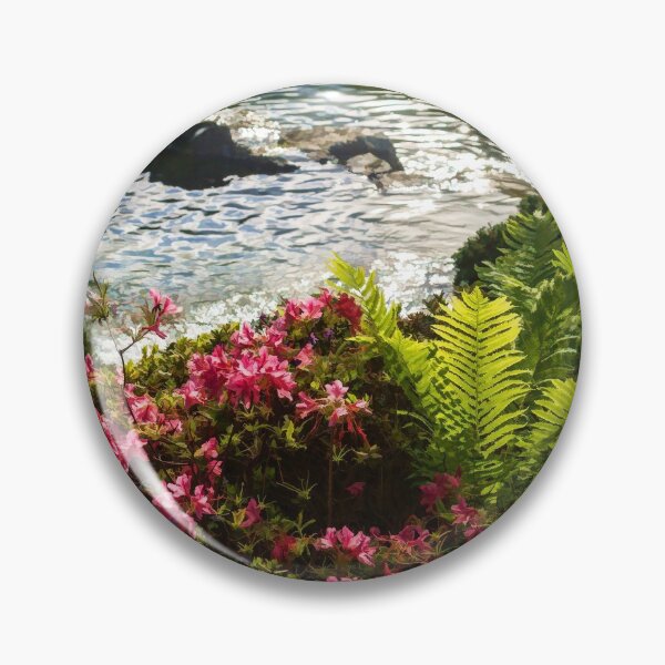Artikelvorschau, Wilde Rhododendren und Farne am Silver River entworfen und verkauft von Georgia Mizuleva.