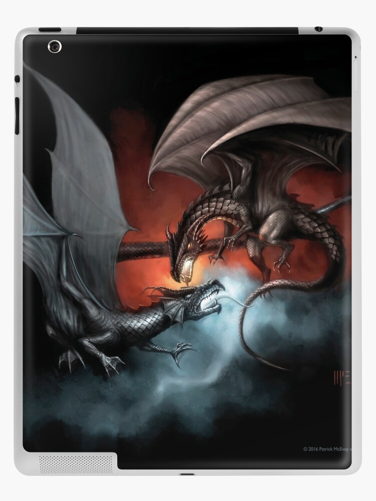 Fire vs. Ice Dragons iPad Case & Skin for Sale by Patrick McEvoy