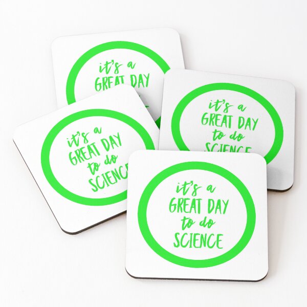 Item preview, It’s a great day to do science in green and white font on white background designed and sold by UncleStuScience.