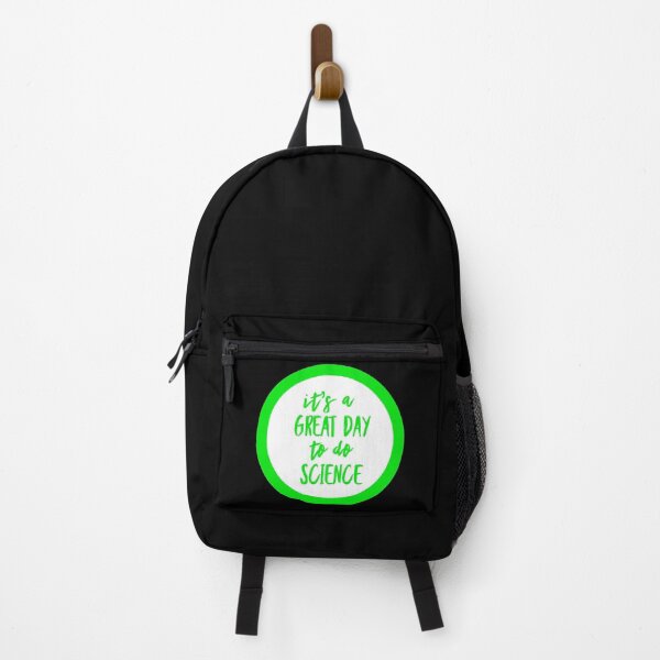 Item preview, It’s a great day to do science in white and green font on black background designed and sold by UncleStuScience.