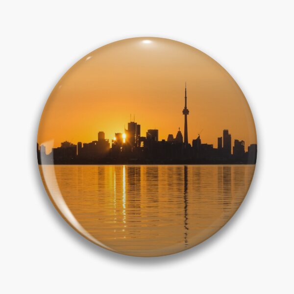 Item preview, Brilliant Golden Yellow Toronto Skyline designed and sold by Georgia Mizuleva.