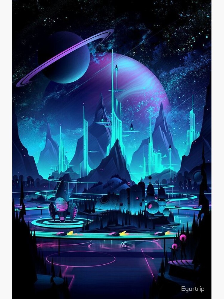 space-park-poster-by-egortrip-redbubble