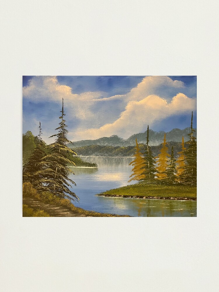 Bob Ross Mountain Glory Art Print Painting Bob Ross Poster Bob Ross  Collection Bob Art Paintings Happy Accidents Bob Ross Print Decor Mountains