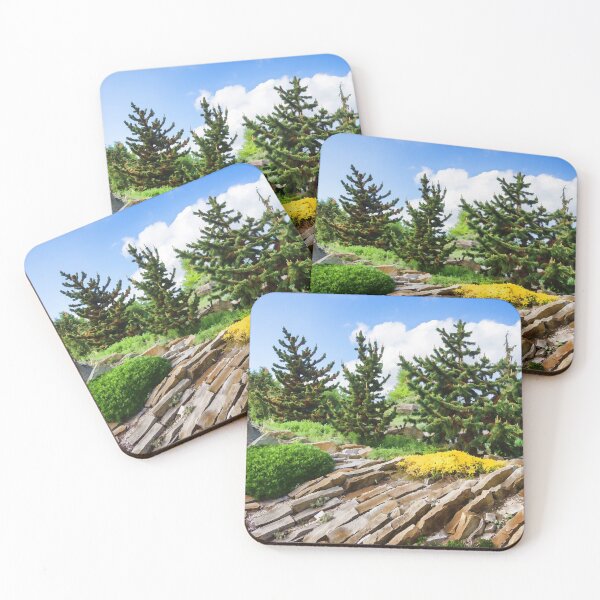 Item preview, Earthtones, Greens and Yellows - Impressions of a Rock Garden designed and sold by Georgia Mizuleva.