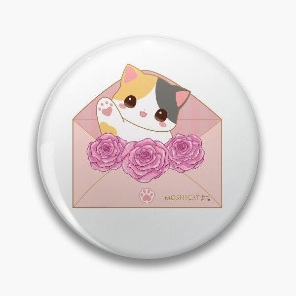 Item preview, Cute cat in floral envelop designed and sold by Moshicat.