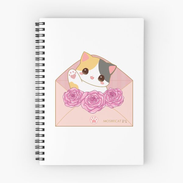 Item preview, Cute cat in floral envelop designed and sold by Moshicat.
