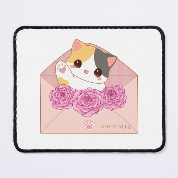 Item preview, Cute cat in floral envelop designed and sold by Moshicat.