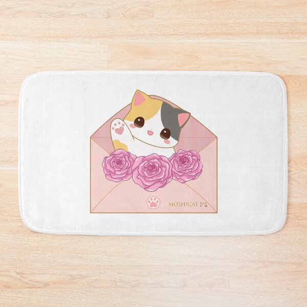 Item preview, Cute cat in floral envelop designed and sold by Moshicat.