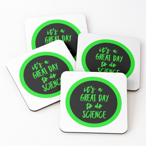 Item preview, It’s a great day to do science in black and green font on white background designed and sold by UncleStuScience.