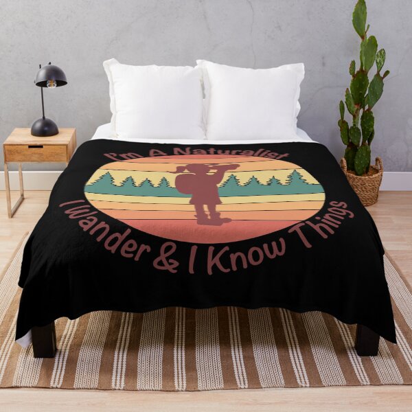 Item preview, I'm a Naturalist I Wander & I Know Things - Retro & Black designed and sold by EcoElsa.