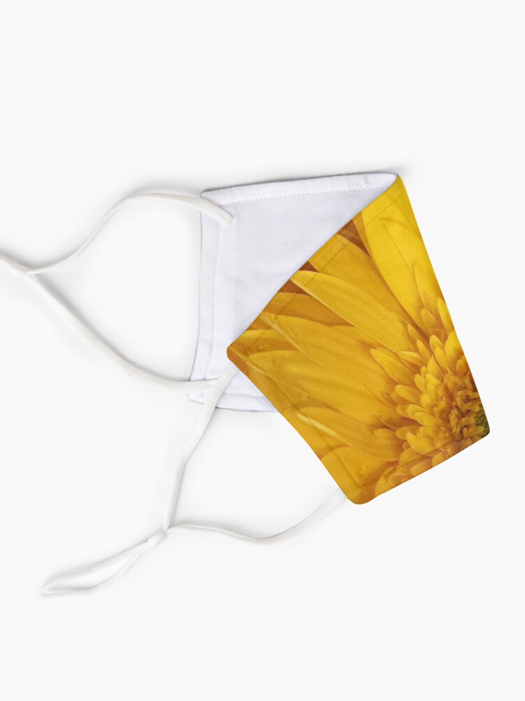 Alternate view of Sunflower Detail Bright Yellow Golden Tones Mask