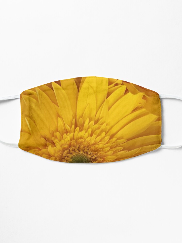 Alternate view of Sunflower Detail Bright Yellow Golden Tones Mask