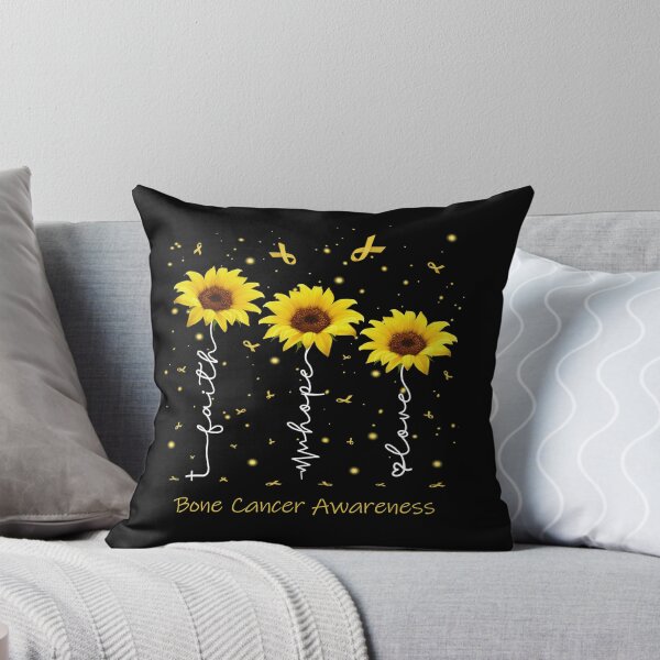 Item preview, Sunflower Faith Hope Love Bone Cancer Awareness designed and sold by largellie.