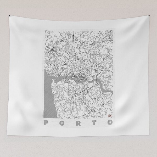 Item preview, Porto Map Line designed and sold by HubertRoguski.