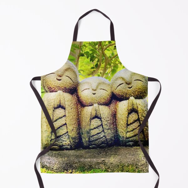 Item preview, Happy Cute Smiling Jizo Statues at Hase Temple Kamakura designed and sold by TokyoDesigns.
