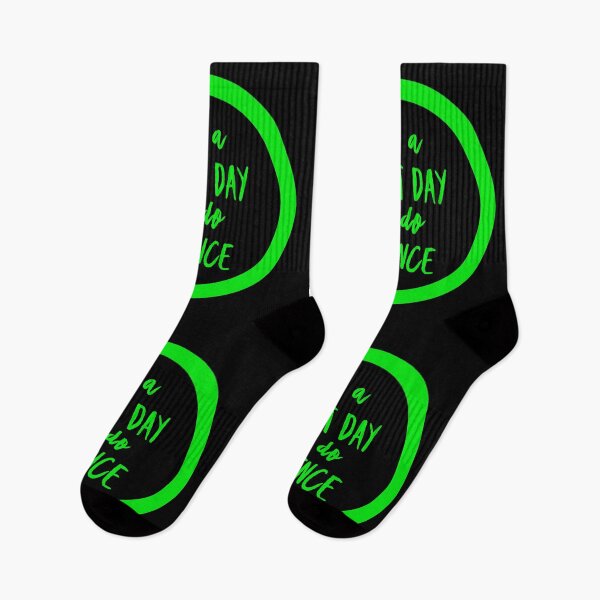 Item preview, It’s a great day to do science in black and green font on black background designed and sold by UncleStuScience.