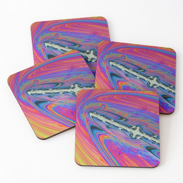 Item preview, Abstract Blended Red & Blue Fractal Fingerprint designed and sold by SXW Designs.