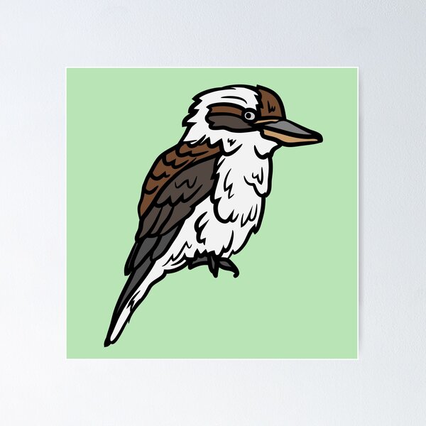 Item preview, The Laughing Captain Kookaburra-kookaburra bird lover designed and sold by Red-ElYoubi.